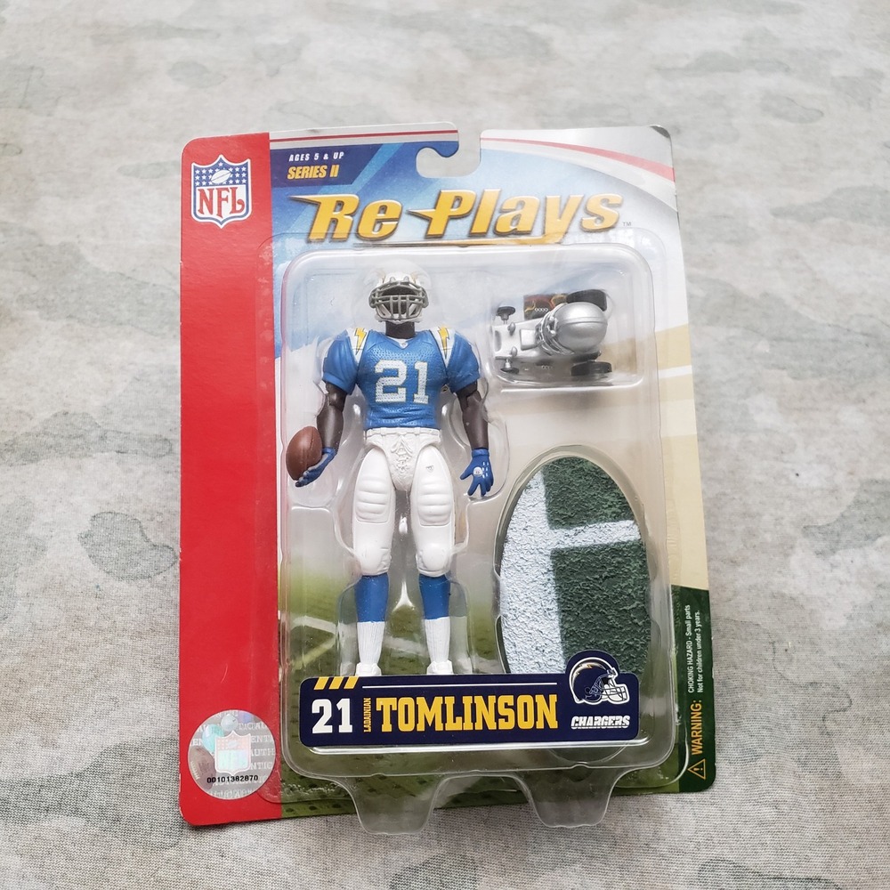 Vintage Gracelyn NFL Re-Plays LaDainian Tomlinson Figure Chargers Series II NIB